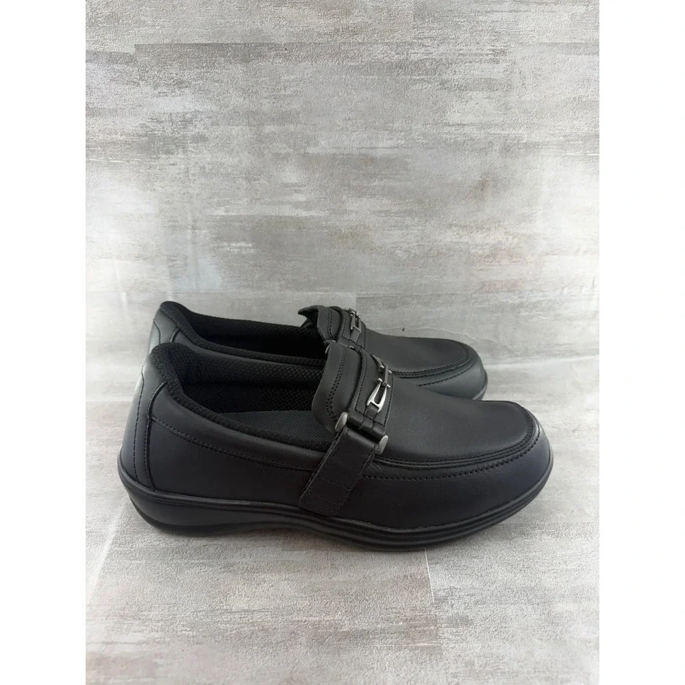 Orthofeet black leather